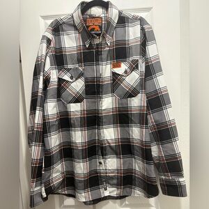 DIXXON Black White Plaid Shirt
